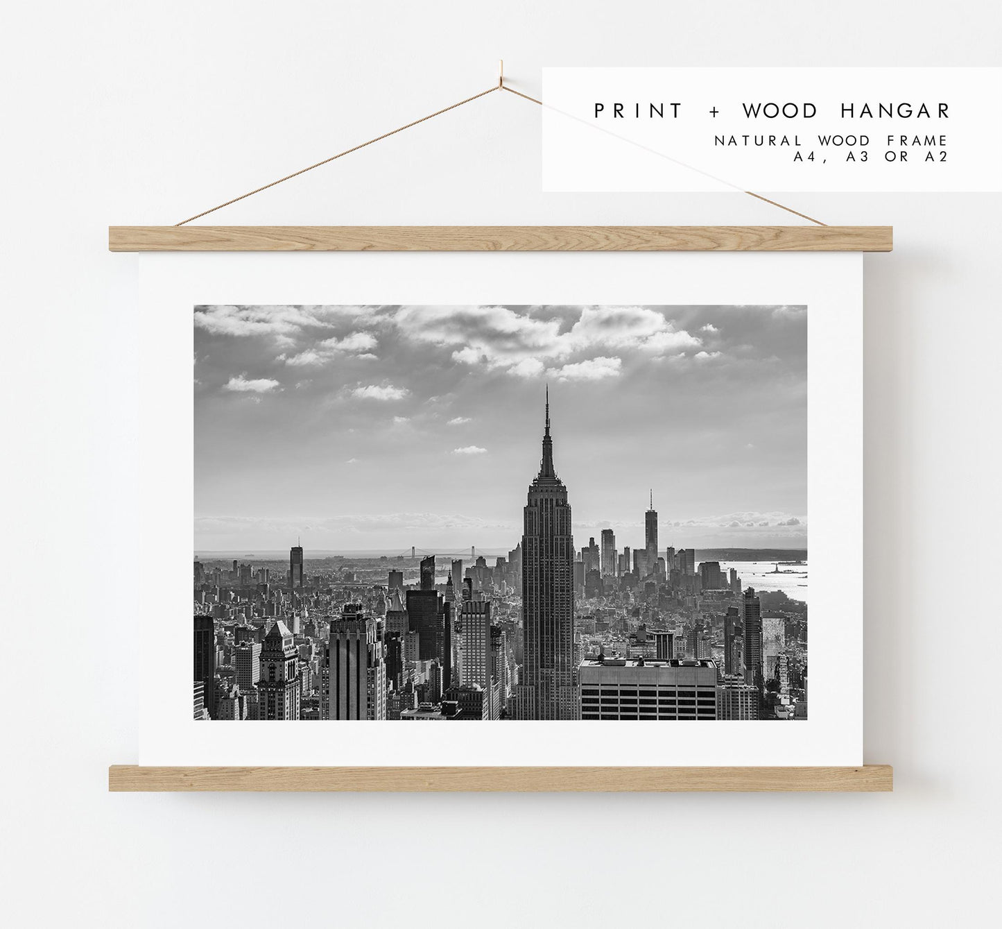 Manhattan Skyline - Black and White - New York - Fine Art Photography Print - New York Photography - Travel - New York Print - City Photo
