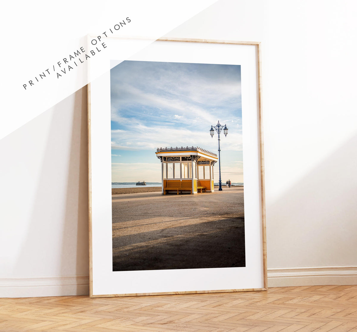 Southsea Seafront Shelters - Photography Print - Portsmouth and Southsea Prints - Wall Art -  Frame and Canvas Options -  Portrait