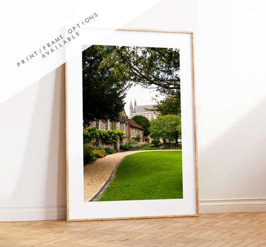 Winchester Cathedral Photography Print - Hampshire Photography Prints - Wall Art -  Frame and Canvas Options - Portrait  - UK