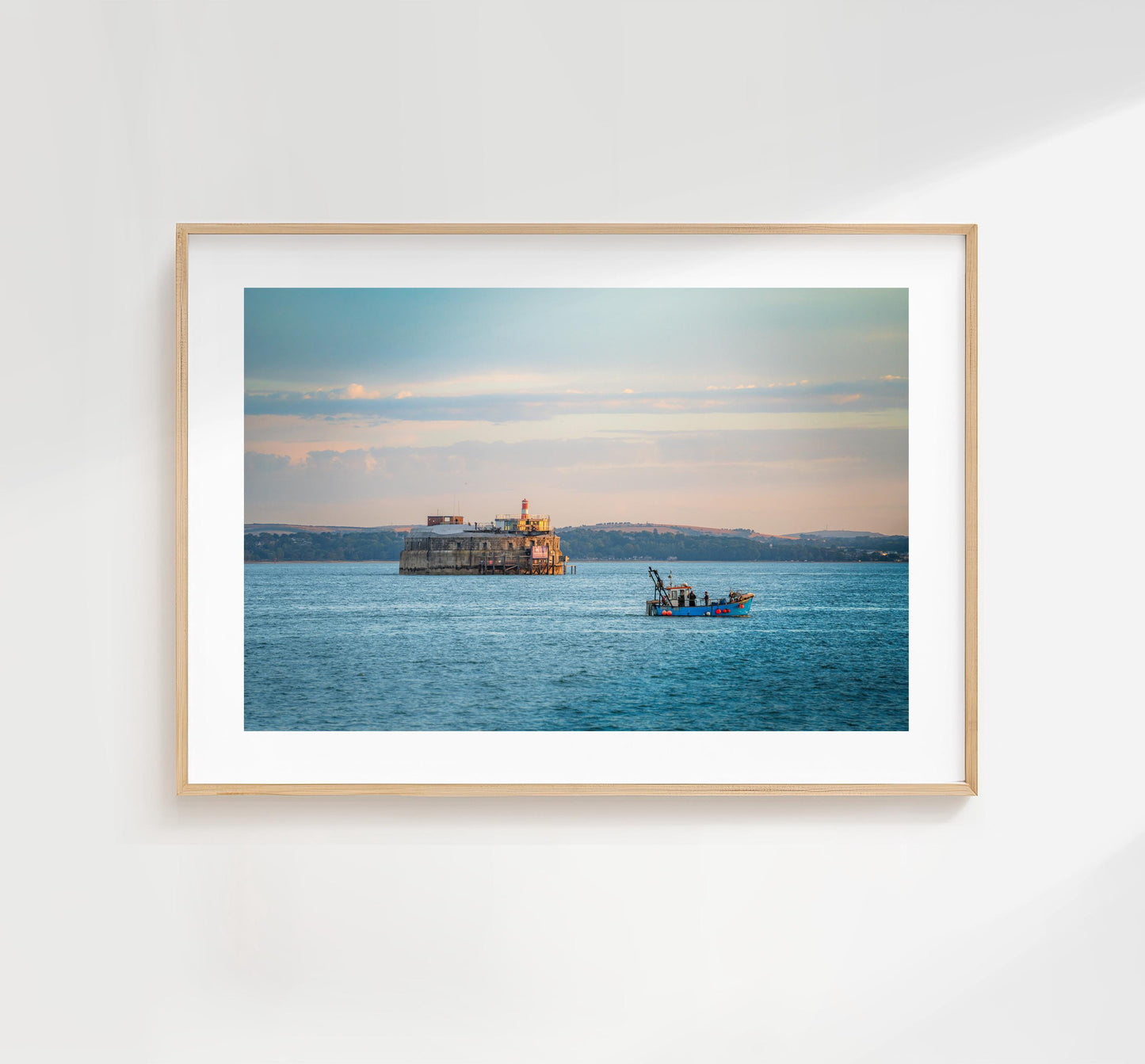 Spitbank Fort Sunset - Photography Print - Portsmouth and Southsea Prints - Wall Art -  Frame and Canvas Options - Landscape