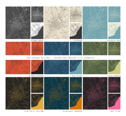 Esher Map Print - Minimalist City Map Poster - Map Art - UK - Esher Print - Esher, Surrey - Different Colours Available
