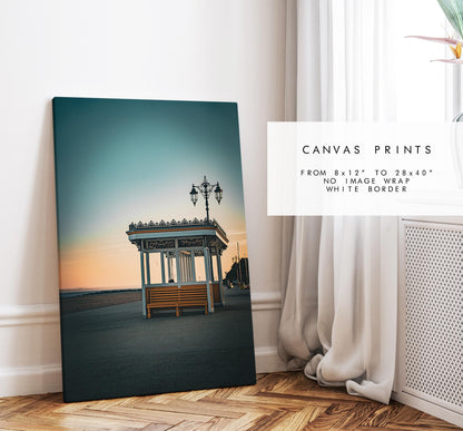 Southsea Seafront Shelters - Photography Print - Portsmouth and Southsea Prints - Wall Art -  Frame and Canvas Options -  Portrait
