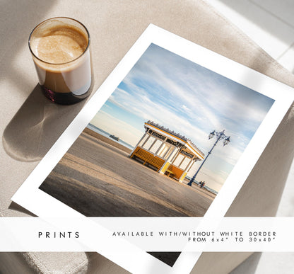 Southsea Seafront Shelters - Photography Print - Portsmouth and Southsea Prints - Wall Art -  Frame and Canvas Options -  Portrait
