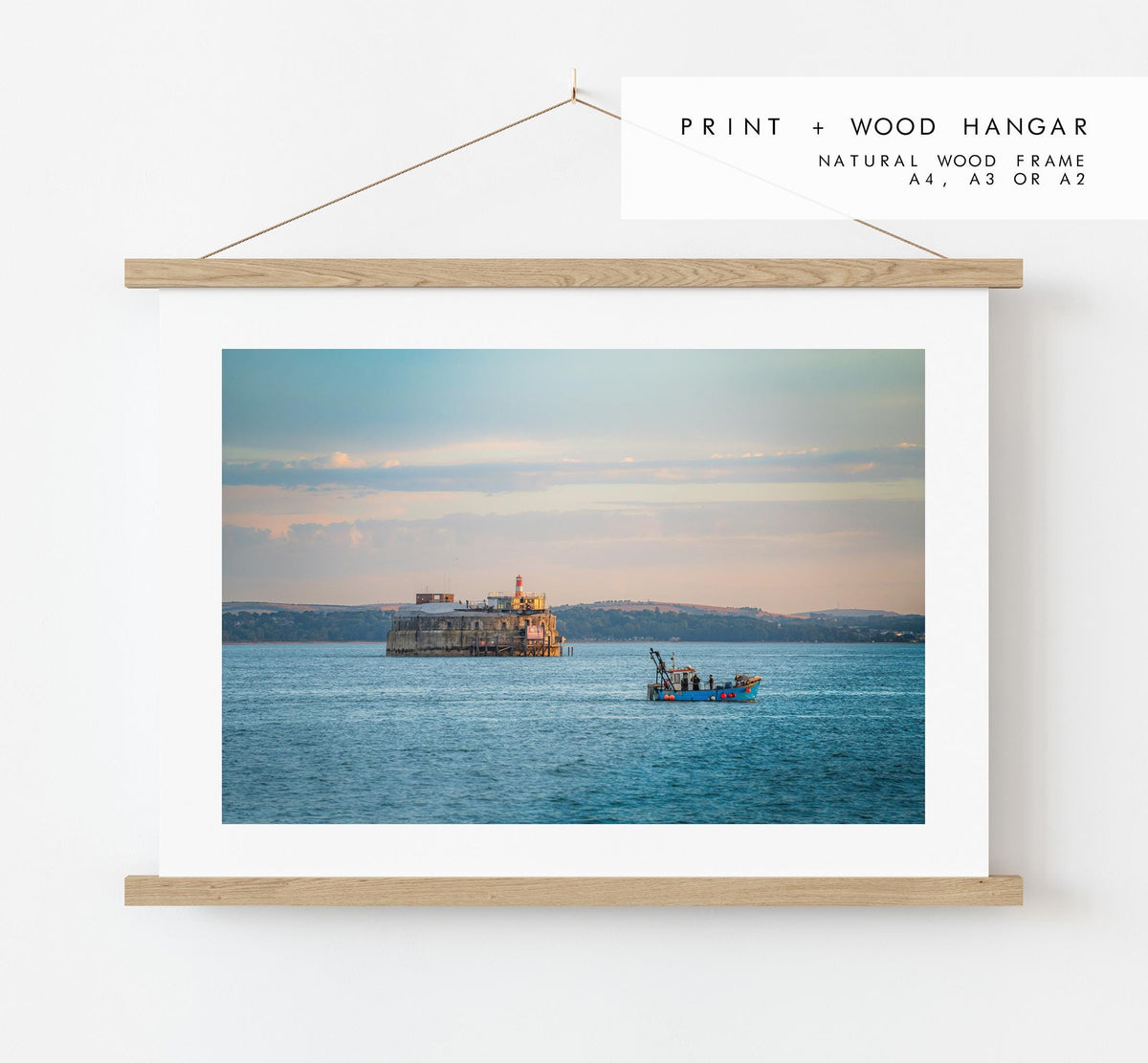 Spitbank Fort Sunset - Photography Print - Portsmouth and Southsea Prints - Wall Art -  Frame and Canvas Options - Landscape