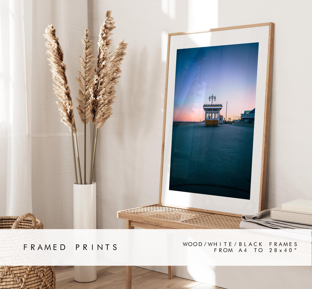 Southsea Sunset - Photography Print - Portsmouth and Southsea Prints - Wall Art -  Frame and Canvas Options -  Portrait