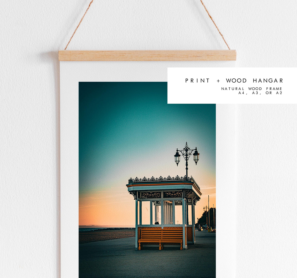 Southsea Seafront Shelters - Photography Print - Portsmouth and Southsea Prints - Wall Art -  Frame and Canvas Options -  Portrait