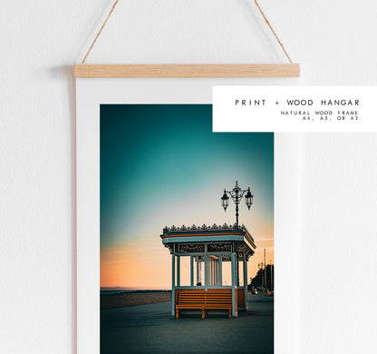 Southsea Seafront Shelters - Photography Print - Portsmouth and Southsea Prints - Wall Art -  Frame and Canvas Options -  Portrait