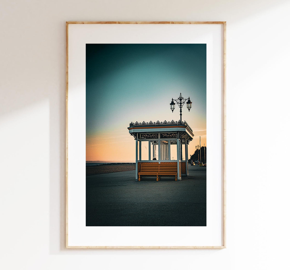 Southsea Seafront Shelters - Photography Print - Portsmouth and Southsea Prints - Wall Art -  Frame and Canvas Options -  Portrait