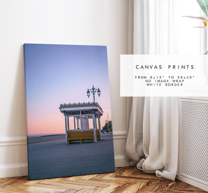 Southsea Seafront Shelters - Photography Print - Portsmouth and Southsea Prints - Wall Art -  Frame and Canvas Options -  Portrait