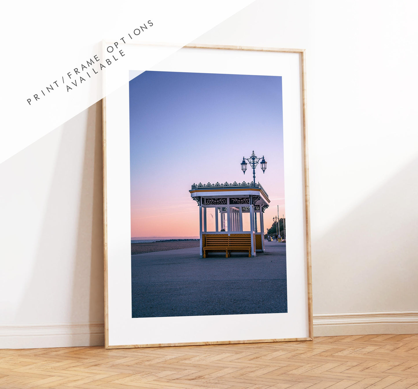 Southsea Seafront Shelters - Photography Print - Portsmouth and Southsea Prints - Wall Art -  Frame and Canvas Options -  Portrait