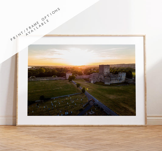 Portchester Castle Photography Print - Hampshire Photography Prints - Wall Art -  Frame and Canvas Options - Landscape  - UK