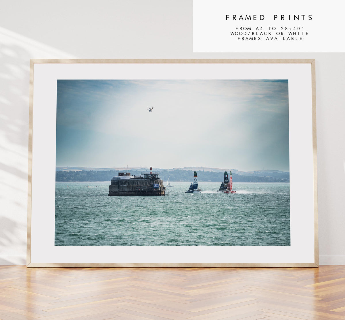 Spitbank Fort (Sail GP) - Photography Print - Portsmouth and Southsea Prints - Wall Art -  Frame and Canvas Options - Landscape