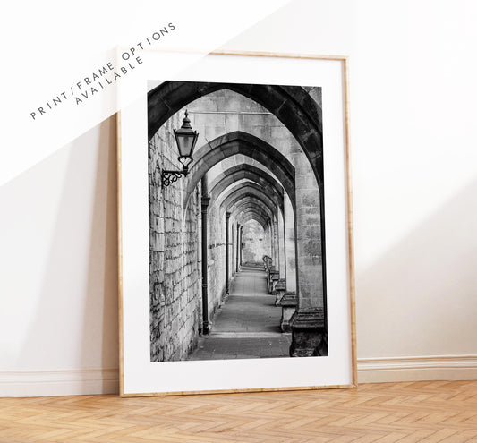 Winchester Black and White Photography Print - Hampshire Photography Prints - Wall Art -  Frame and Canvas Options - Portrait  - UK