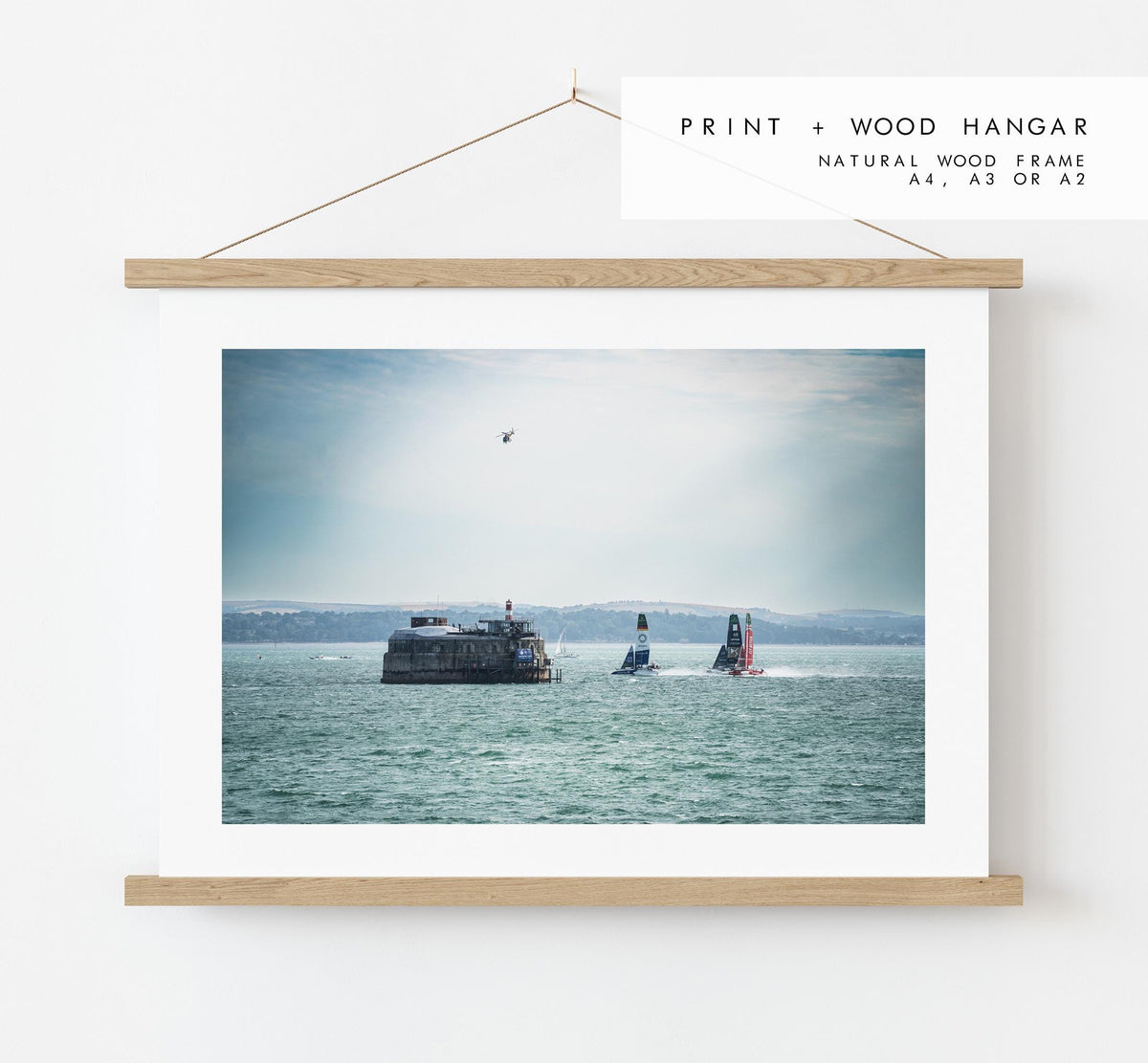 Spitbank Fort (Sail GP) - Photography Print - Portsmouth and Southsea Prints - Wall Art -  Frame and Canvas Options - Landscape