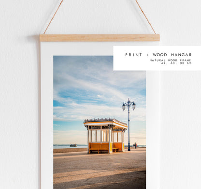 Southsea Seafront Shelters - Photography Print - Portsmouth and Southsea Prints - Wall Art -  Frame and Canvas Options -  Portrait