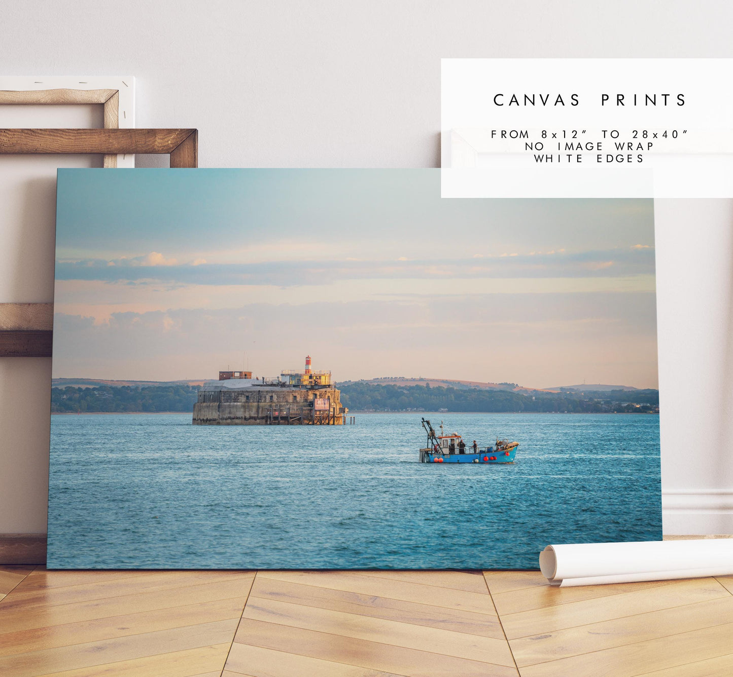 Spitbank Fort Sunset - Photography Print - Portsmouth and Southsea Prints - Wall Art -  Frame and Canvas Options - Landscape