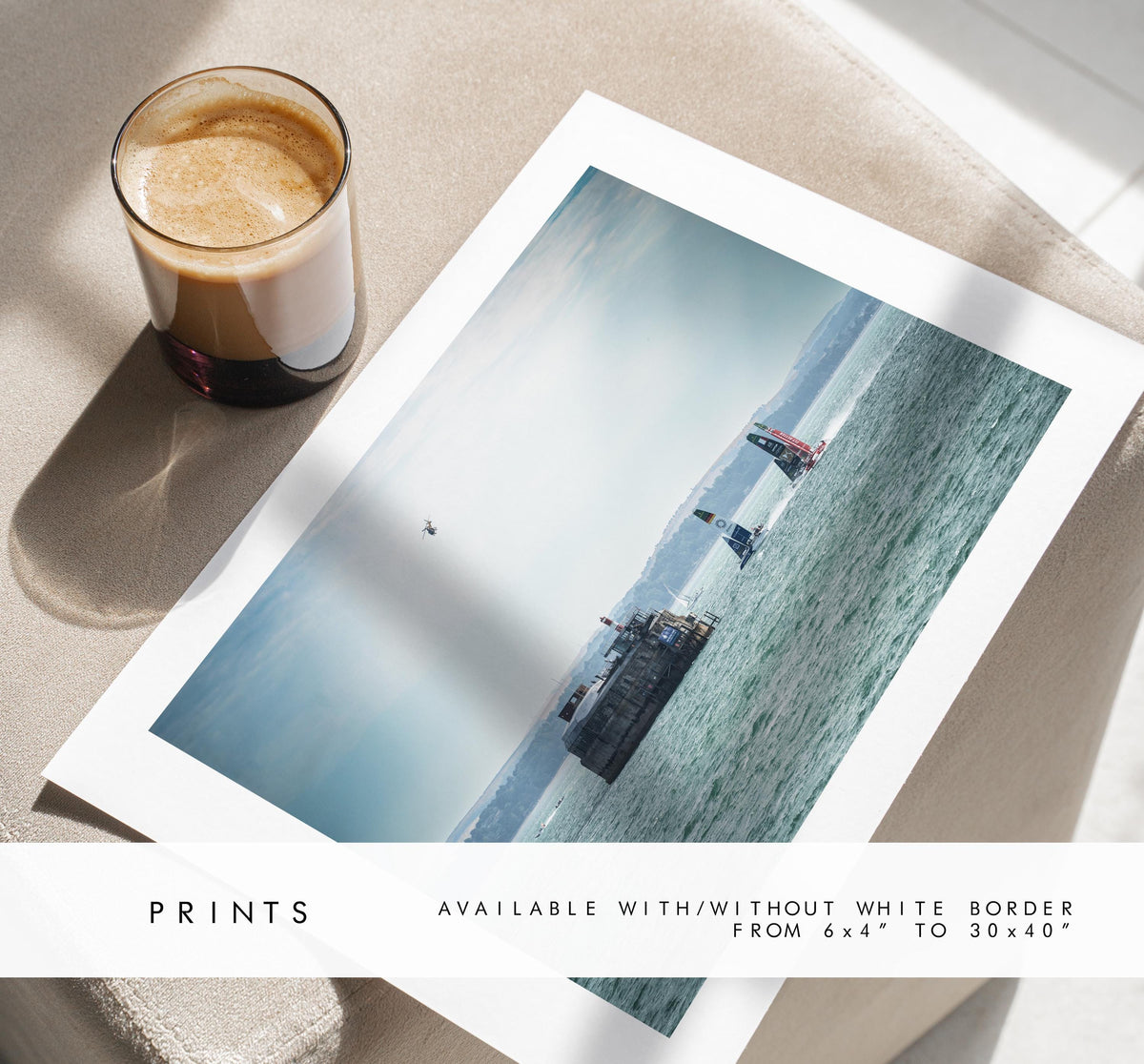 Spitbank Fort (Sail GP) - Photography Print - Portsmouth and Southsea Prints - Wall Art -  Frame and Canvas Options - Landscape