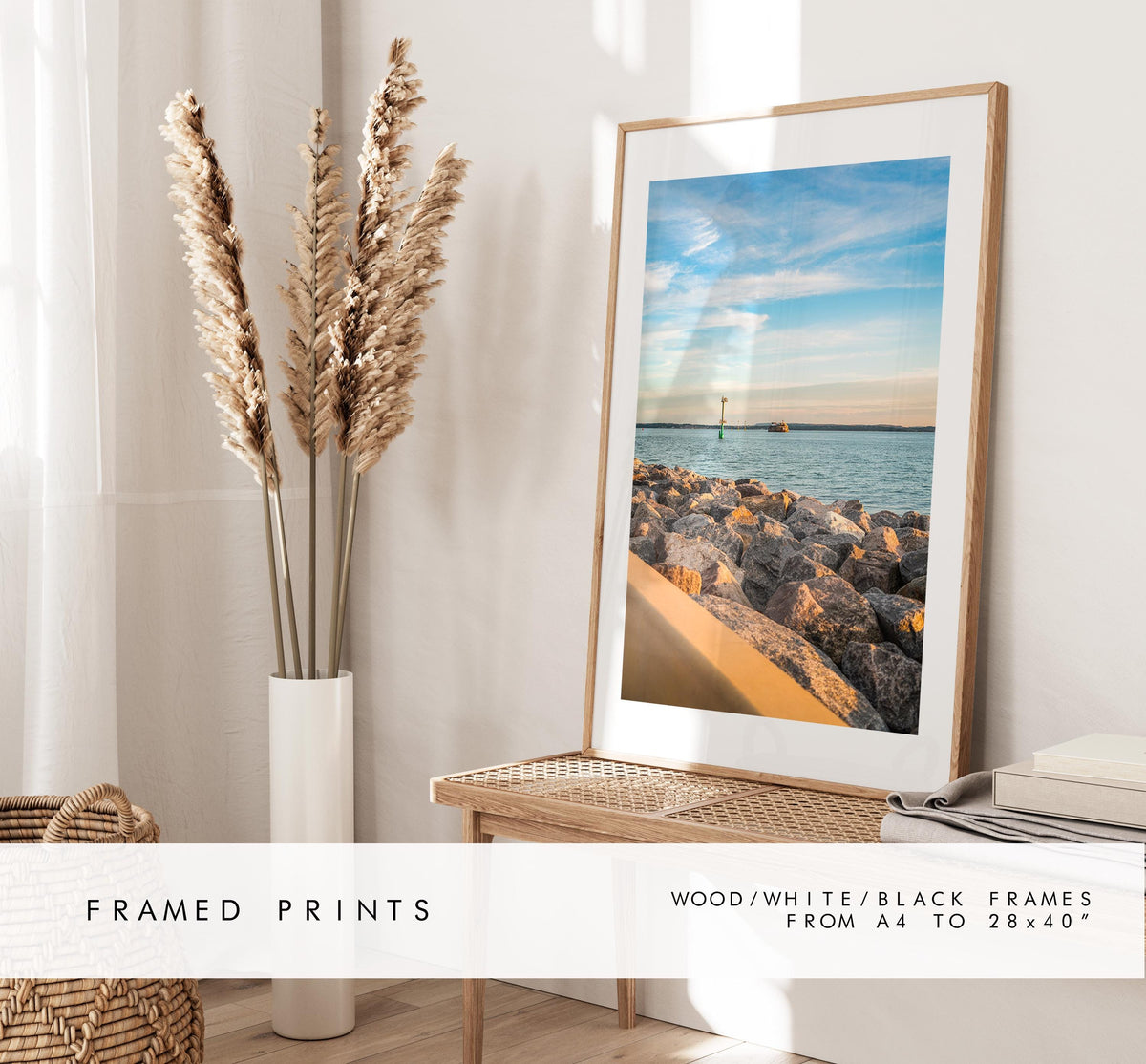 Southsea Seafront - Photography Print - Portsmouth and Southsea Prints - Wall Art -  Frame and Canvas Options -  Portrait