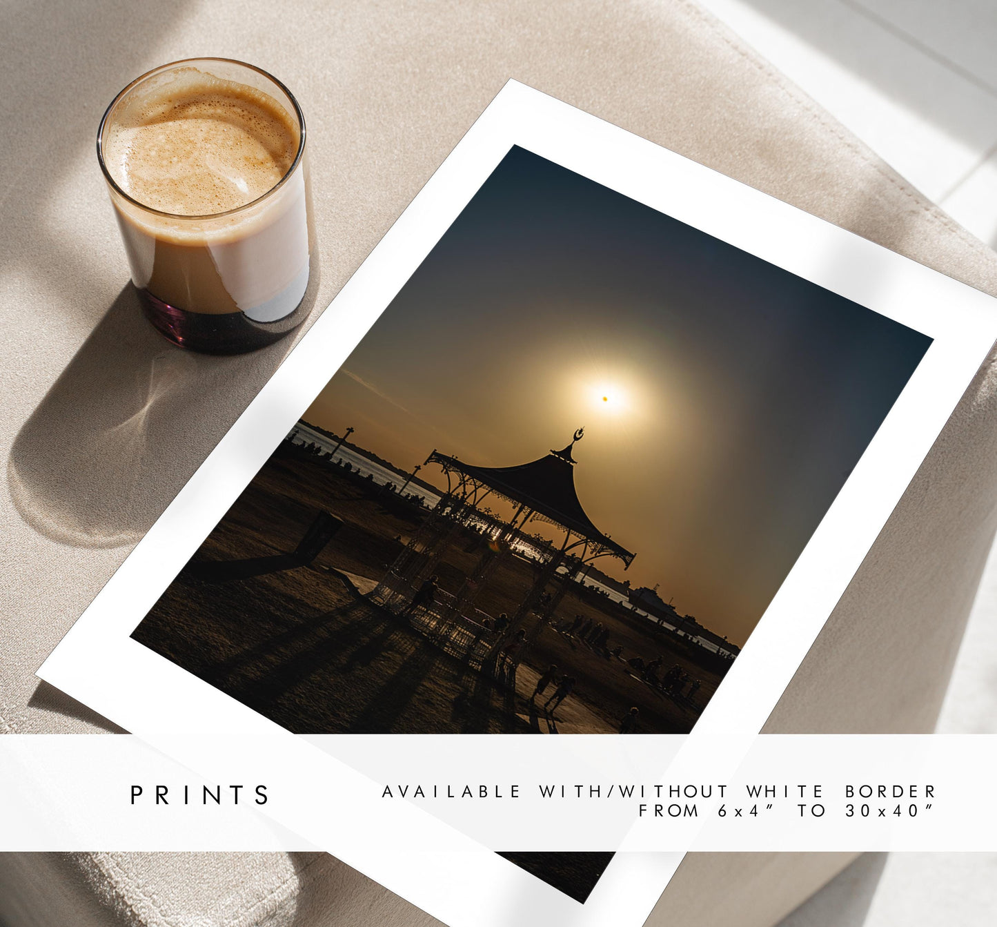 Southsea Eclipse - Photography Print - Portsmouth and Southsea Prints - Wall Art -  Frame and Canvas Options -  Portrait