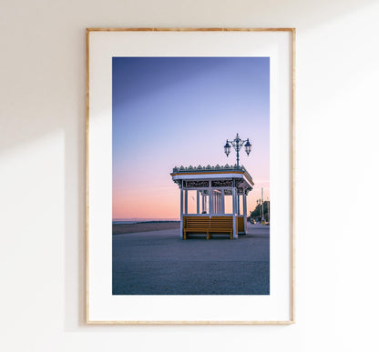 Southsea Seafront Shelters - Photography Print - Portsmouth and Southsea Prints - Wall Art -  Frame and Canvas Options -  Portrait