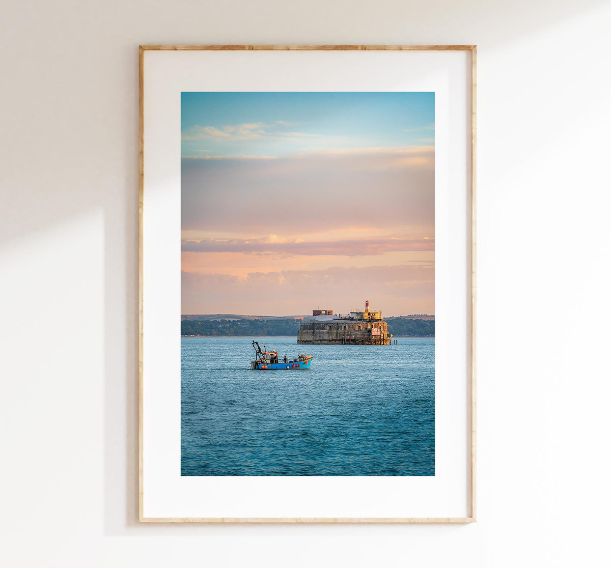 Spitbank Fort Sunset - Photography Print - Portsmouth and Southsea Prints - Wall Art -  Frame and Canvas Options -  Portrait