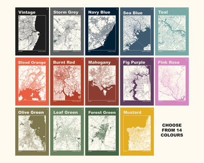 Custom City Map Print - Any City, Any Country