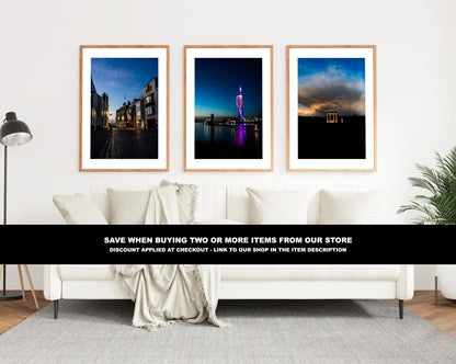 Portsmouth Print - Photography Print - Portsmouth and Southsea Prints - Wall Art -  Frame and Canvas Options - Landscape
