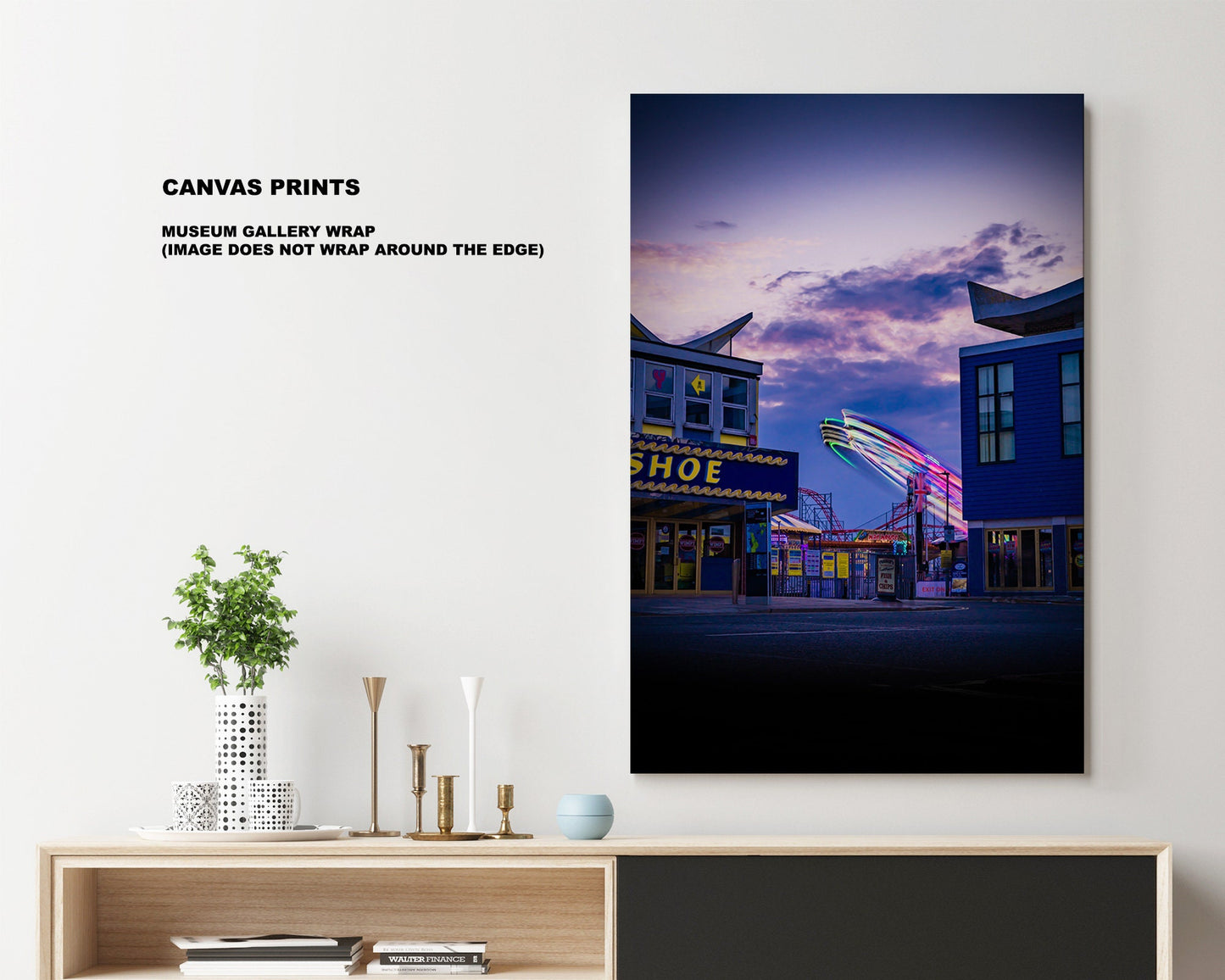 Clarence Pier - Photography Print - Portsmouth and Southsea Prints - Wall Art -  Frame and Canvas Options - Portrait