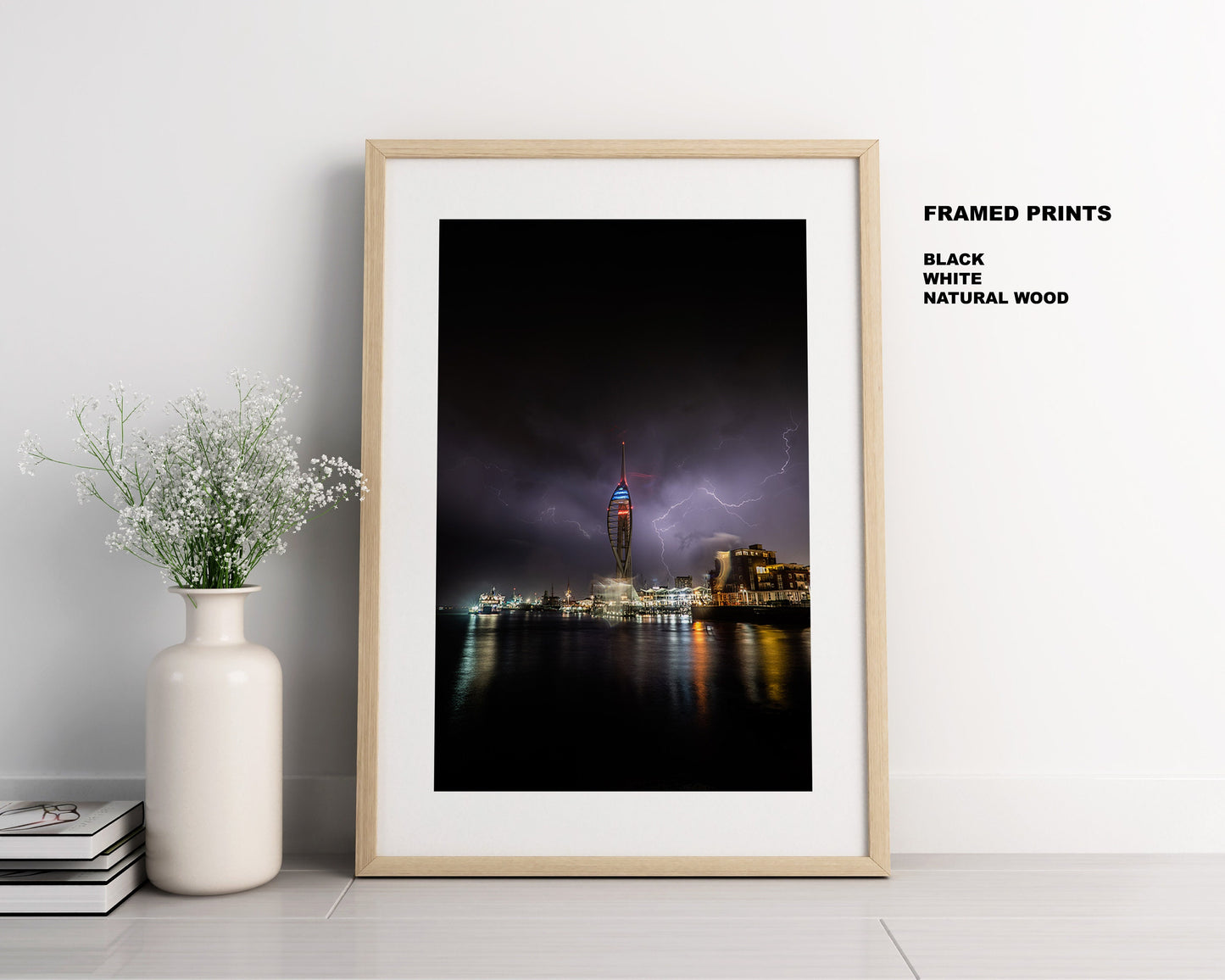 Spinnaker Tower Photography Print - Portsmouth and Southsea Prints - Wall Art -  Frame and Canvas Options - Portrait