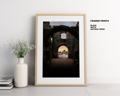 Portchester Castle - Photography Print - Portsmouth and Southsea Prints - Wall Art -  Frame and Canvas Options - Portrait