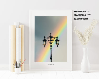 Southsea Rainbow - Photography Print - Portsmouth and Southsea Prints - Wall Art -  Frame and Canvas Options - Portrait