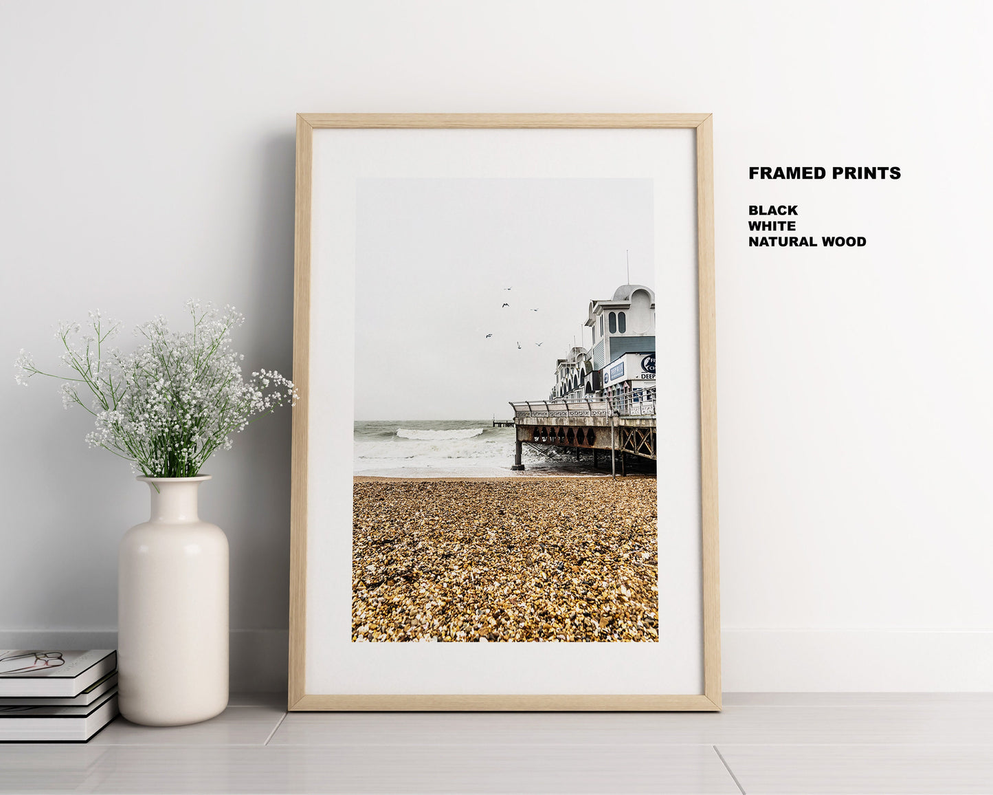 Southsea Pier - Photography Print - Portsmouth and Southsea Prints - Wall Art -  Frame and Canvas Options - Portrait