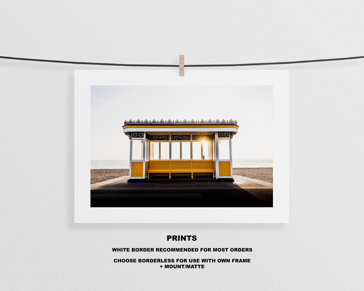Southsea Shelters - Photography Print - Portsmouth and Southsea Prints - Wall Art -  Frame and Canvas Options - Landscape
