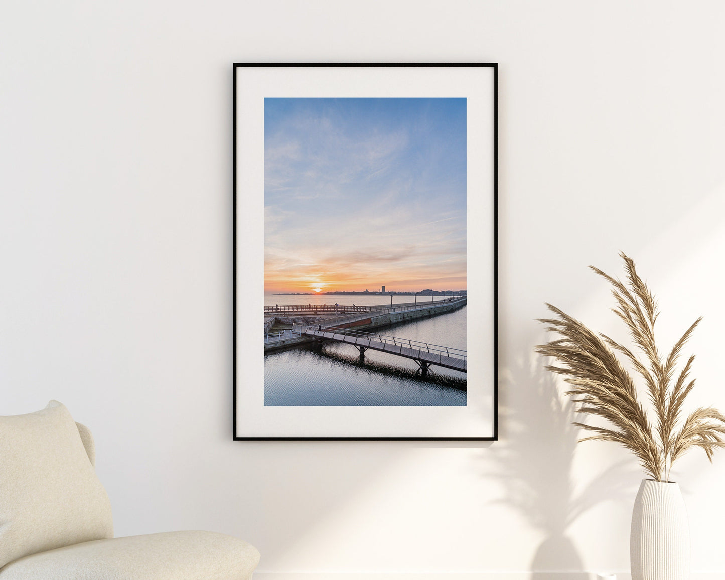 Southsea Sunsets - Photography Print - Portsmouth and Southsea Prints - Wall Art -  Frame and Canvas Options -  Portrait - Aerial