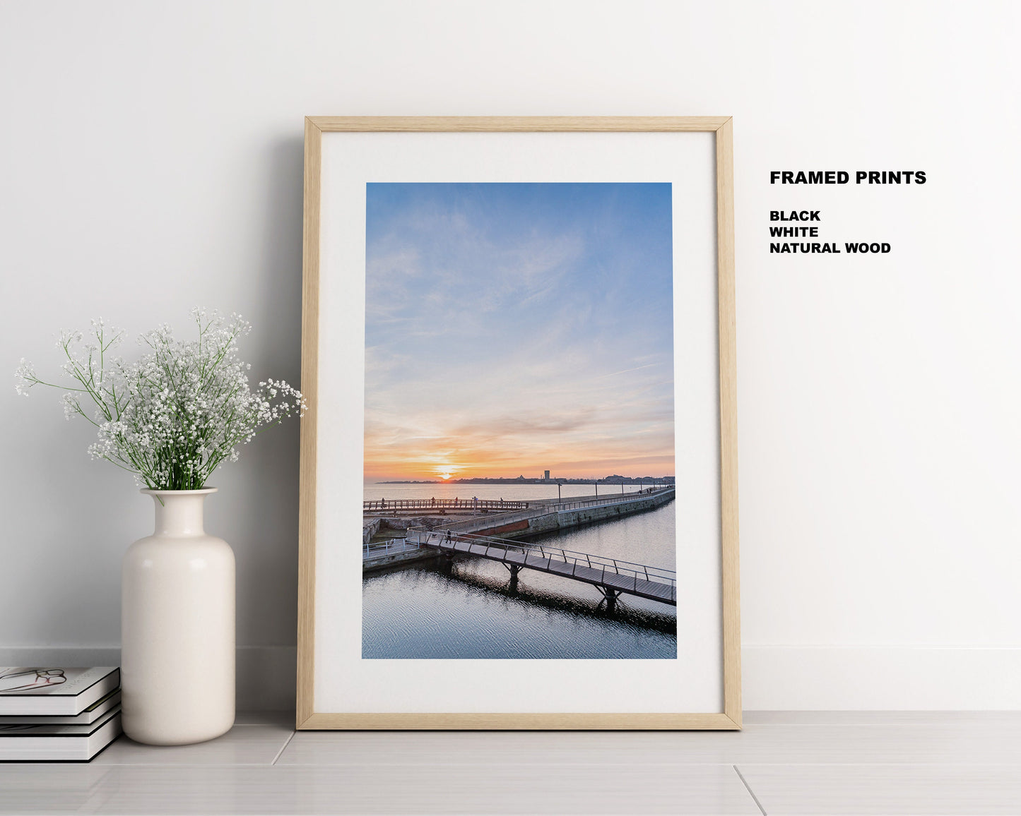 Southsea Sunsets - Photography Print - Portsmouth and Southsea Prints - Wall Art -  Frame and Canvas Options -  Portrait - Aerial