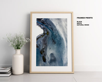 Coastal Patterns - Iceland Photography Print - Iceland Wall Art - Iceland Poster - Aerial Photography - Aerial Print - Coastal - Icelandic