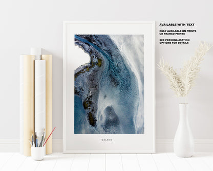 Coastal Patterns - Iceland Photography Print - Iceland Wall Art - Iceland Poster - Aerial Photography - Aerial Print - Coastal - Icelandic