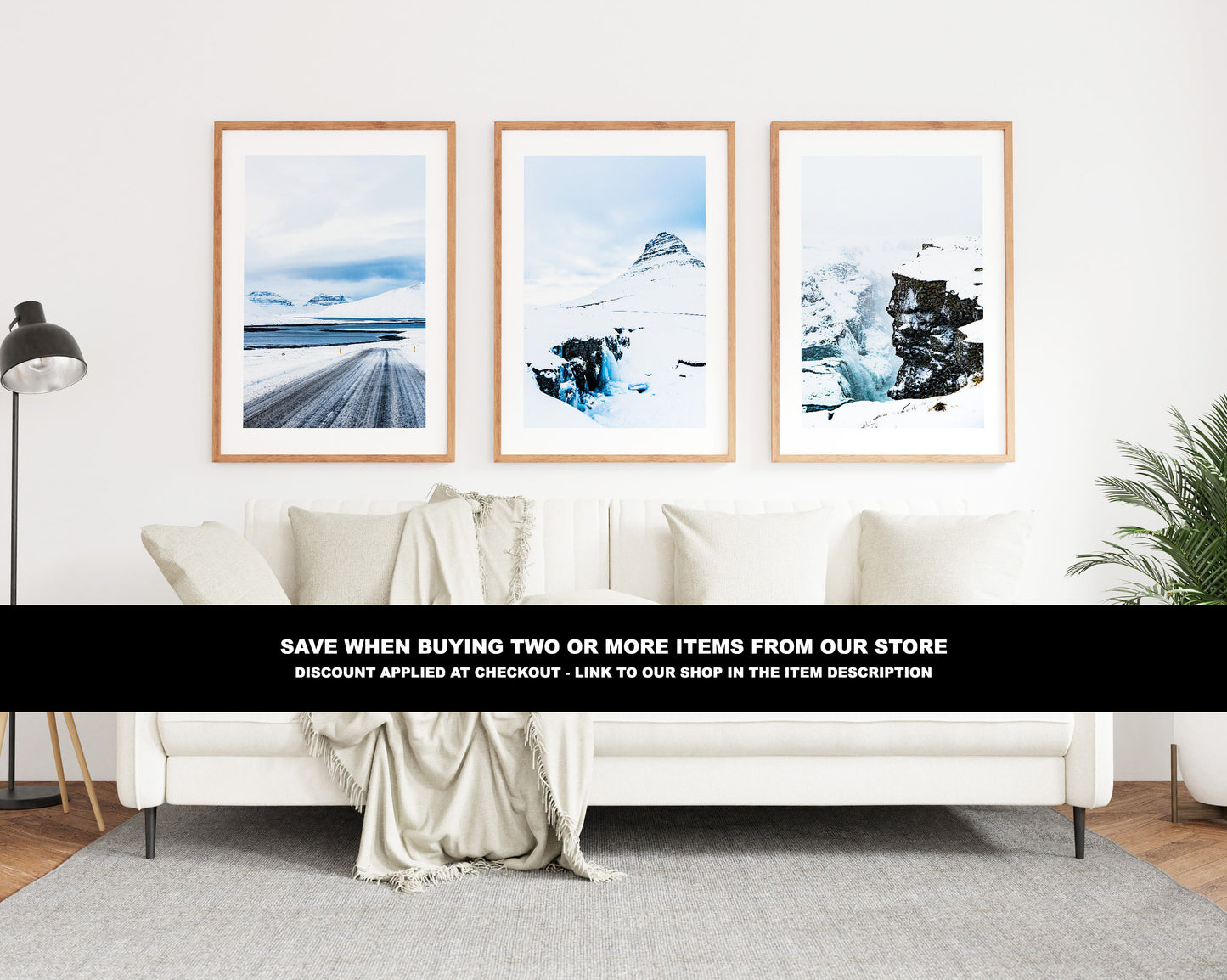 Minimalist Winter Print - Iceland Photography Print - Iceland Wall Art - Iceland Poster - Black and White Photography - Landscape - Snow