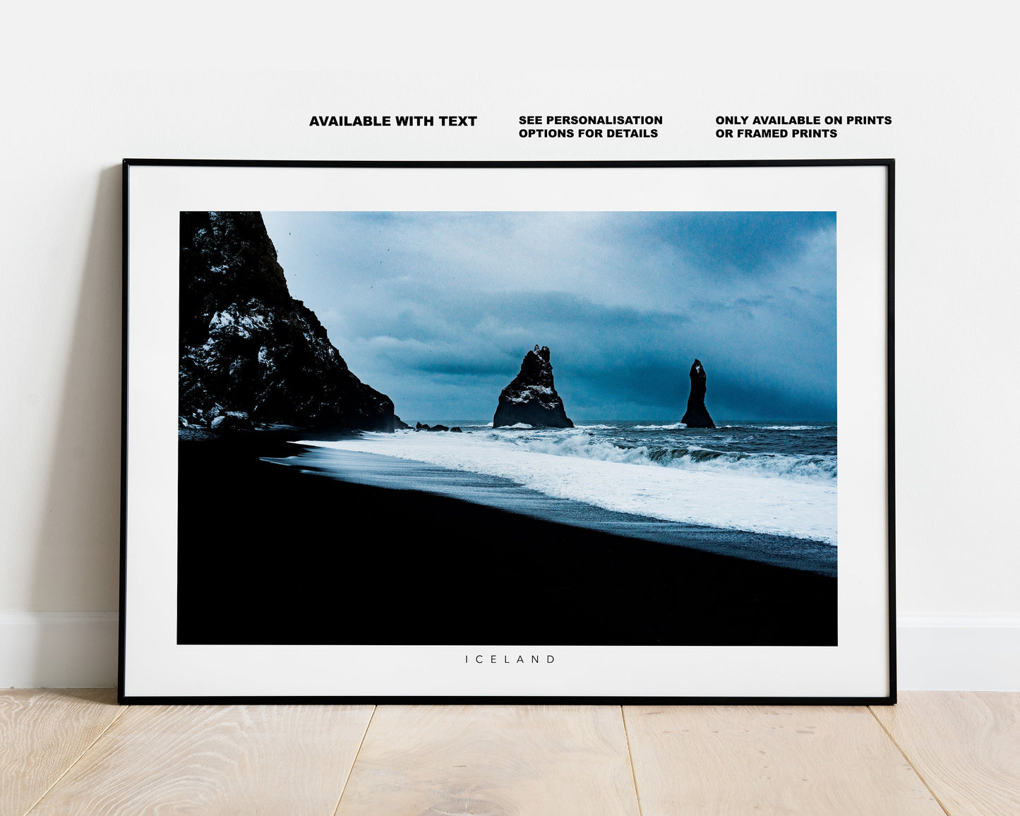 Reynisfjara Black Sand Beach -  Iceland Photography Print - Iceland Wall Art - Iceland Poster - Landscape - Icelandic Beach - Black Sand