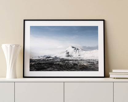 Icelandic Mountain Landscape - Iceland Photography Print - Iceland Wall Art - Iceland Poster - Landscape - Snaefellsnes - Mountain - Winter