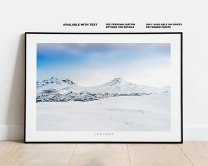 Northern Iceland - Iceland Photography Print - Iceland Wall Art - Iceland Poster - Landscape - Snaefellsness - Winter Landscape - Snow