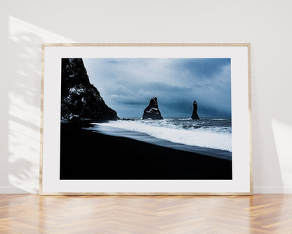 Reynisfjara Black Sand Beach -  Iceland Photography Print - Iceland Wall Art - Iceland Poster - Landscape - Icelandic Beach - Black Sand