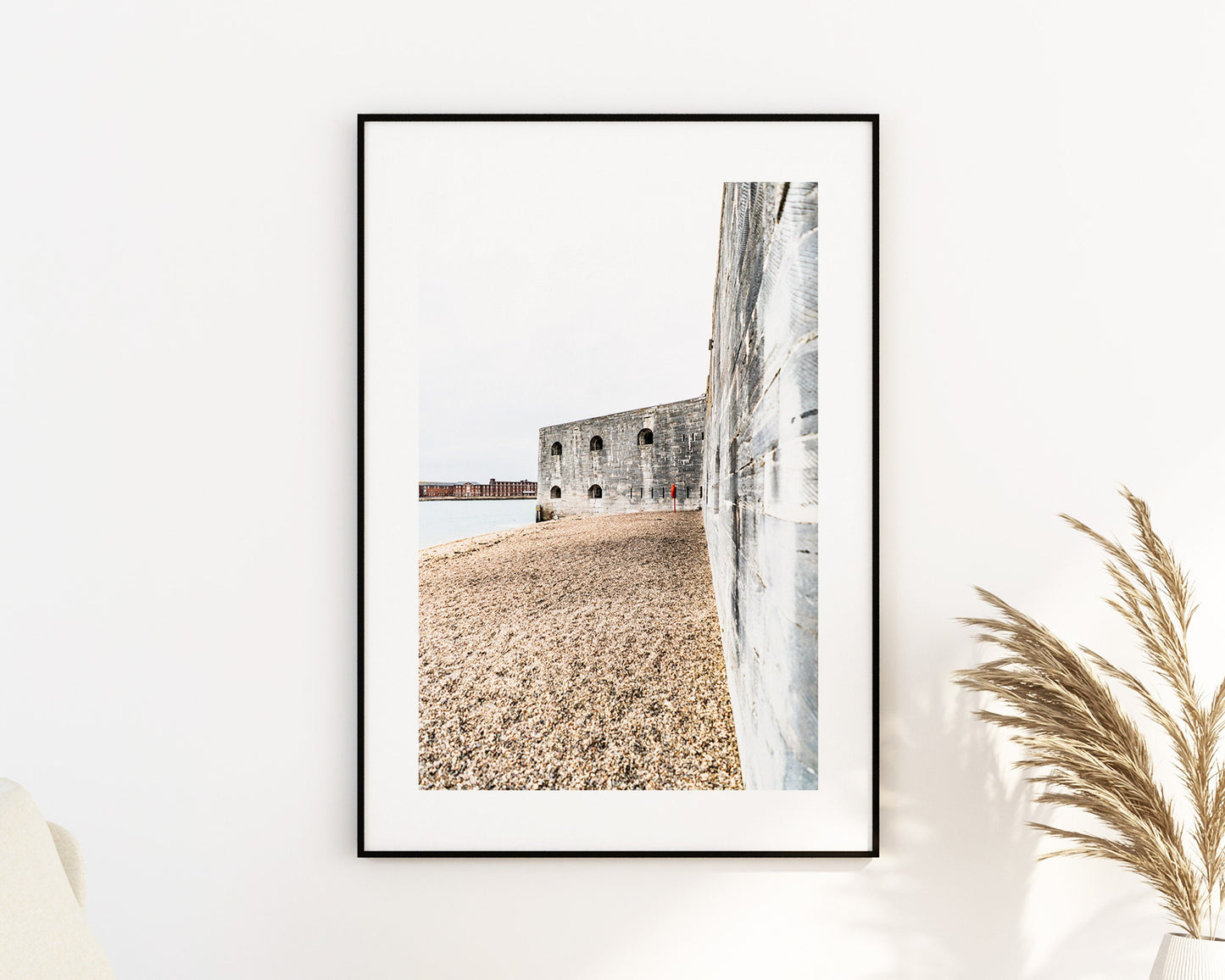 Hotwalls Beach - Photography Print - Portsmouth and Southsea Prints - Wall Art -  Frame and Canvas Options - Portrait