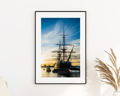 HMS Warrior - Photography Print - Portsmouth and Southsea Prints - Wall Art -  Frame and Canvas Options - Portrait