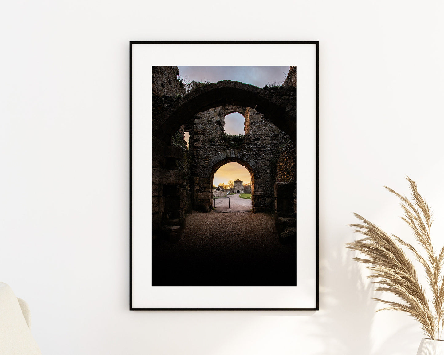 Portchester Castle - Photography Print - Portsmouth and Southsea Prints - Wall Art -  Frame and Canvas Options - Portrait