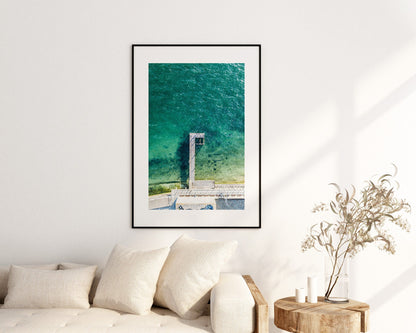 Hotwalls Pier - Photography Print - Portsmouth and Southsea Prints - Wall Art -  Frame and Canvas Options - Portrait - Aerial