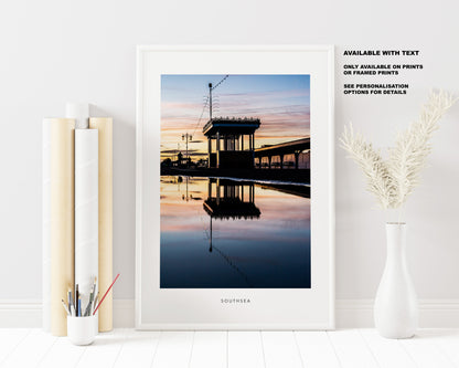Southsea Shelters - Photography Print - Portsmouth and Southsea Prints - Wall Art -  Frame and Canvas Options - Portrait