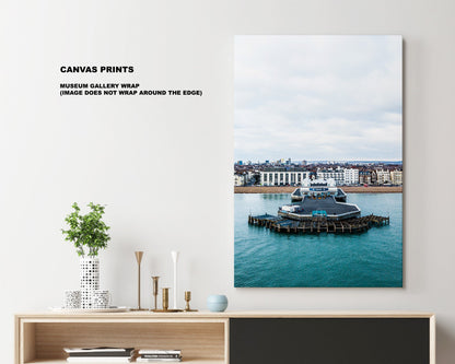 South Parade Pier - Photography Print - Portsmouth and Southsea Prints - Wall Art -  Frame and Canvas Options - Portrait - Aerial