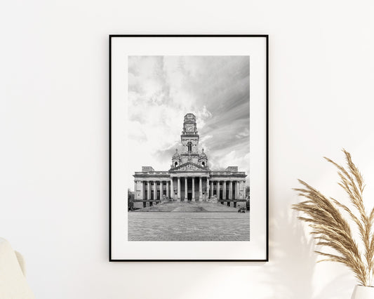 Portsmouth Guildhall - Photography Print - Portsmouth and Southsea Prints - Wall Art -  Frame and Canvas Options - Portrait - BW
