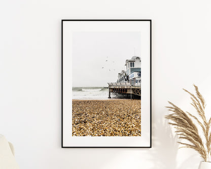 Southsea Pier - Photography Print - Portsmouth and Southsea Prints - Wall Art -  Frame and Canvas Options - Portrait